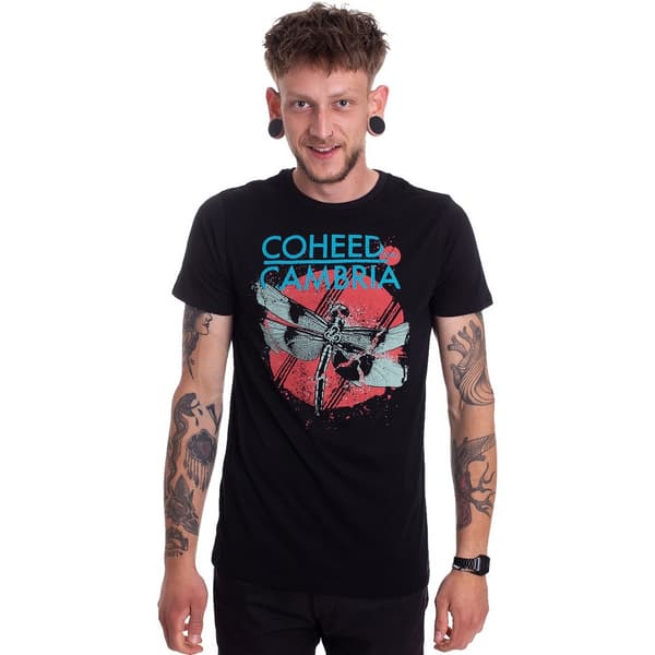 Coheed and Cambria Unisex Adult Dragonfly Cotton T-Shirt