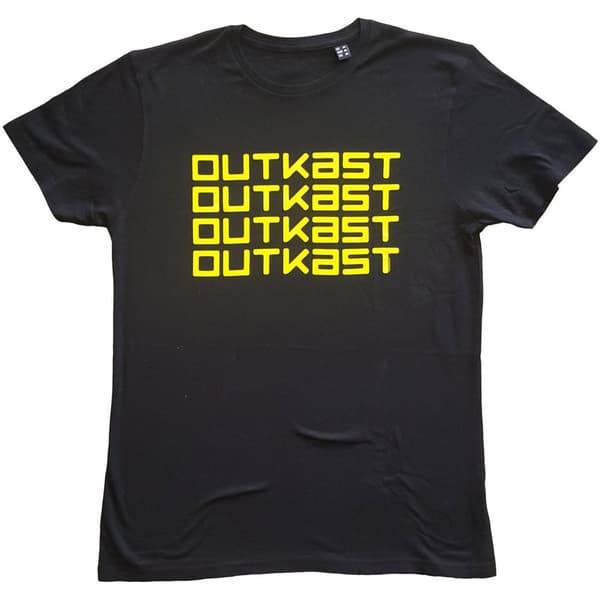 Outkast Unisex T-shirt i bomuld med gentaget logo til voksne