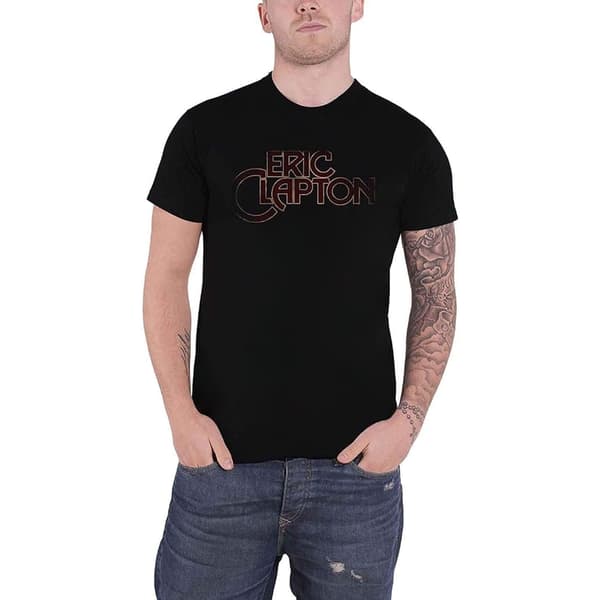 Eric Clapton Unisex vuxen C-logotyp T-shirt i bomull