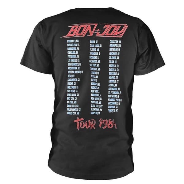Bon Jovi Unisex Adult Tour ´84 Cotton T-Shirt