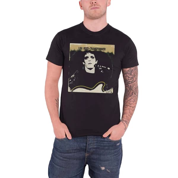 Lou Reed Unisex Adult Transformer Vintage Cotton T-Shirt Black XXL