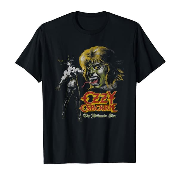 Ozzy Osbourne Unisex vuxen Ultimate Remix t-shirt i bomull Charcoal Grey M