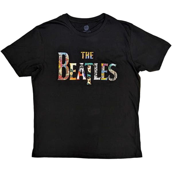 The Beatles Unisex T-shirt i bomull med behandlingslogotyp för vuxna