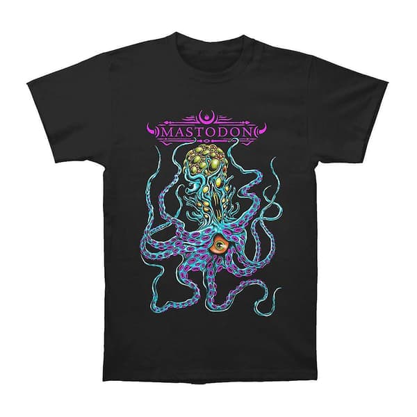 Mastodon Unisex vuxen Octo Freak t-shirt i bomull Black XL