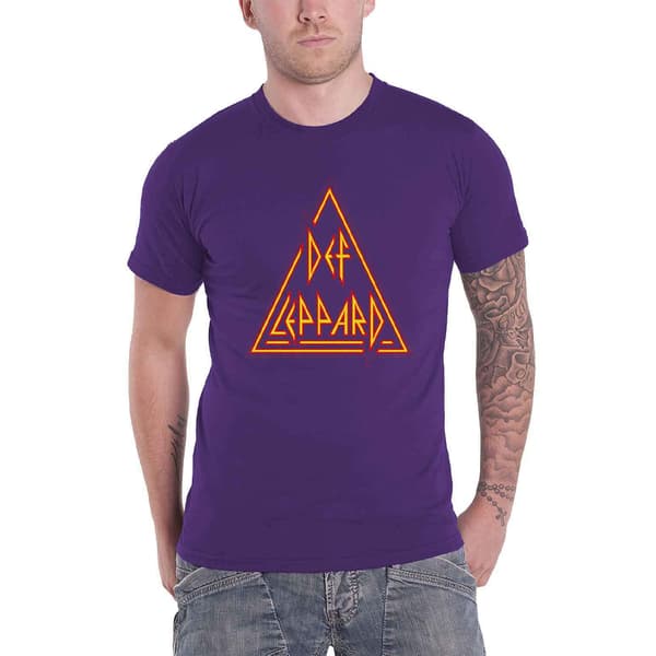 Def Leppard Unisex Adult Classic Triangle Cotton T-Shirt