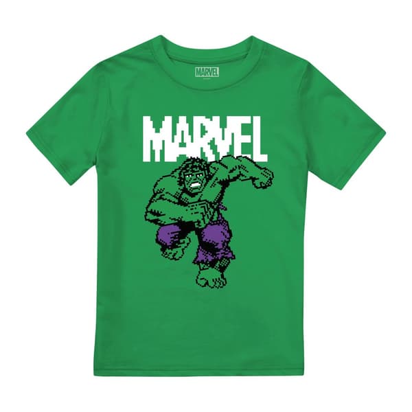 Hulk Childrens/Kids Pixel T-Shirt Irish Green 7-8 Years