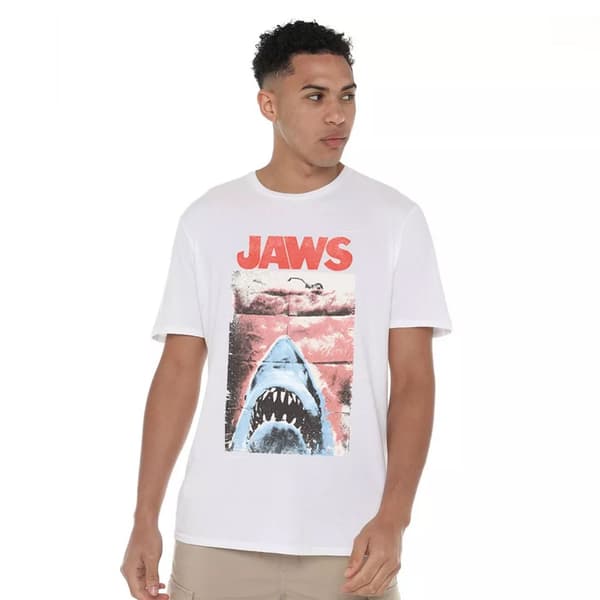 Jaws Mens Punk Poster T-Shirt
