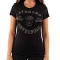 Pikkukuva 2 / 3: Avenged Sevenfold Womens/Ladies Death Bat Diamante Cotton T-Shirt