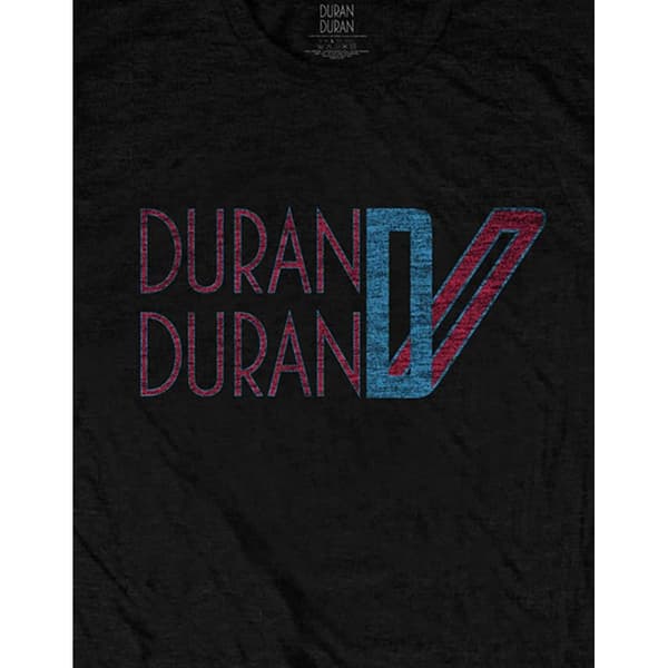 Duran Duran Unisex Adult Double Logo Cotton T-Shirt