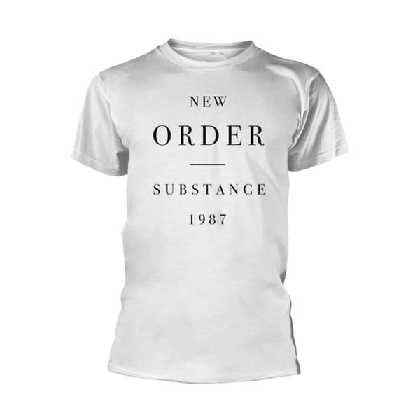 New Order Unisex vuxen substans bomulls t-shirt White L