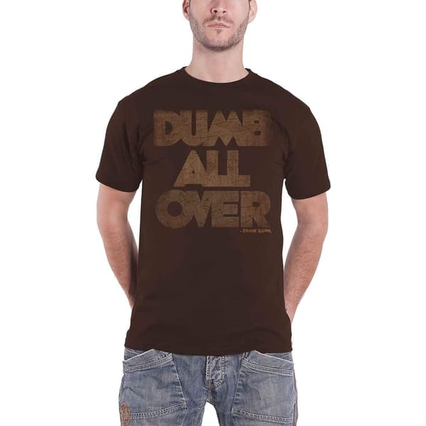 Frank Zappa Unisex vuxen Dumb All Over T-shirt i bomull