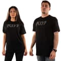 Miniatyrbillede 2 af 2: Kiss Unisex T-shirt med Diamante-logo til voksne