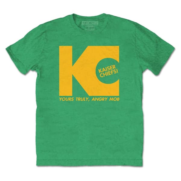 Kaiser Chiefs Unisex vuxen Yours Truly bomulls t-shirt Irish Green L