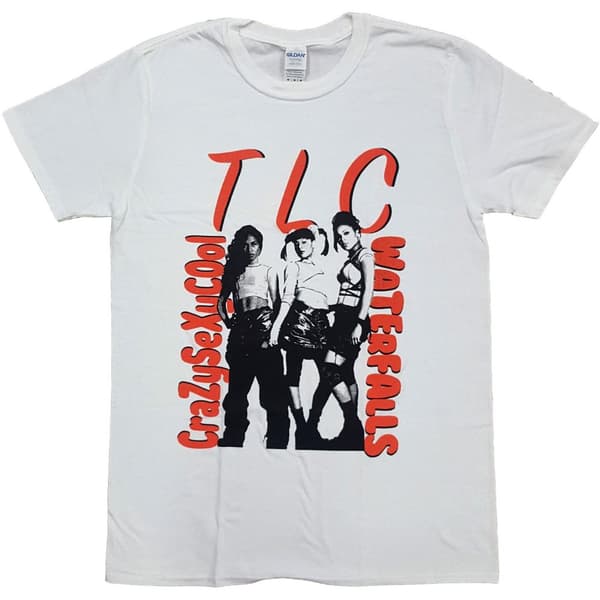 TLC Unisex Adult Waterfalls Cotton T-Shirt White XXL