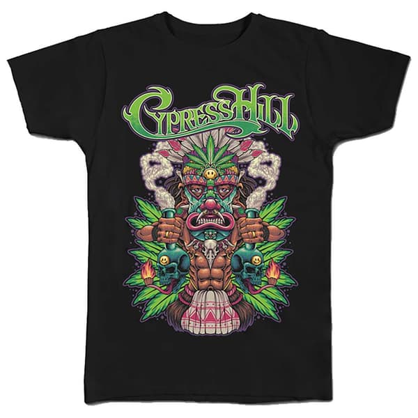 Cypress Hill Unisex vuxen Tiki Time T-shirt i bomull