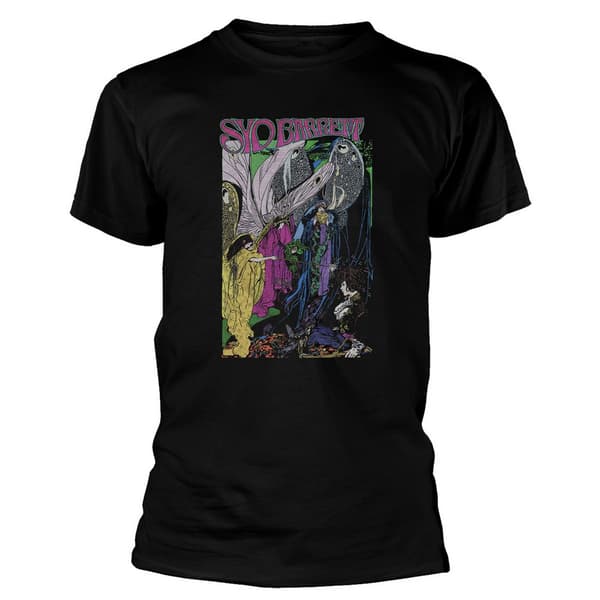 Syd Barrett Unisex Adult Fairies Cotton T-Shirt Black M