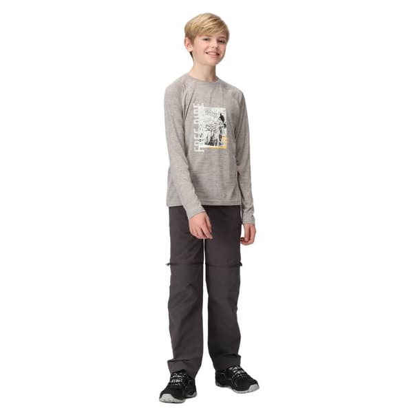 Regatta Childrens/Kids Burnlee Cycling Marl Long-Sleeved T-Shirt