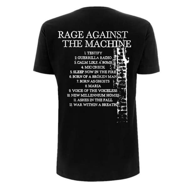 Rage Against the Machine Unisex Adult Bola Album Cover T-Shirt