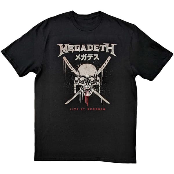 Megadeth Unisex Adult Crossed Swords Cotton T-Shirt Black S