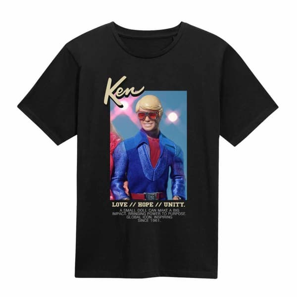 Barbie Unisex Adult Love Hope Unity Ken T-Shirt