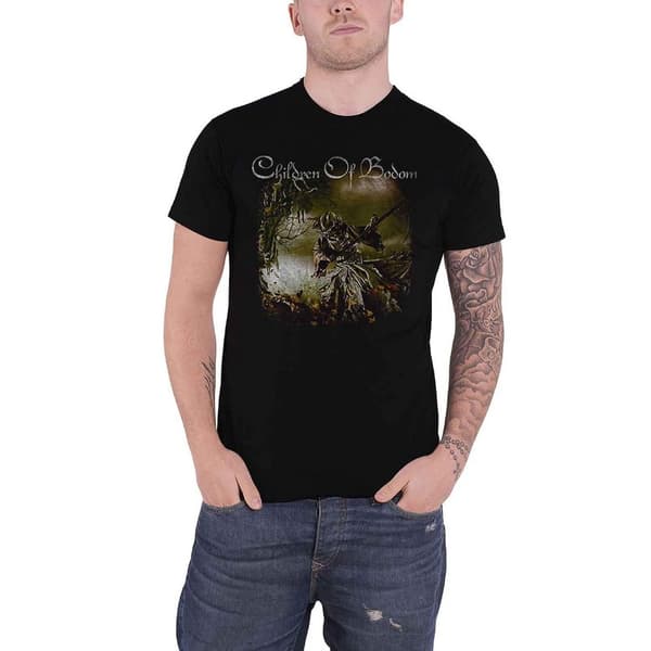 Children Of Bodom Unisex Adult Relentless Back Print Cotton T-Shirt