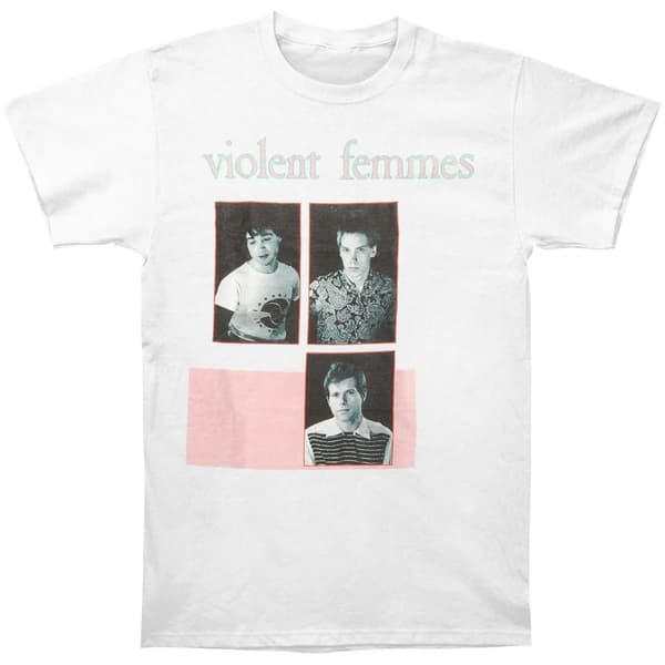 Violent Femmes Unisex T-shirt i bomuld med vintagefoto til voksne White XL