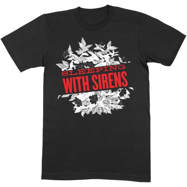 Sleeping With Sirens Unisex t-shirt med blommönster för vuxna