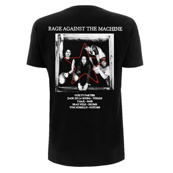 Rage Against the Machine Unisex T-shirt med kampstjerne til voksne
