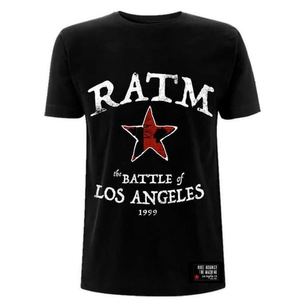 Rage Against the Machine Unisex T-shirt med kampstjerne til voksne