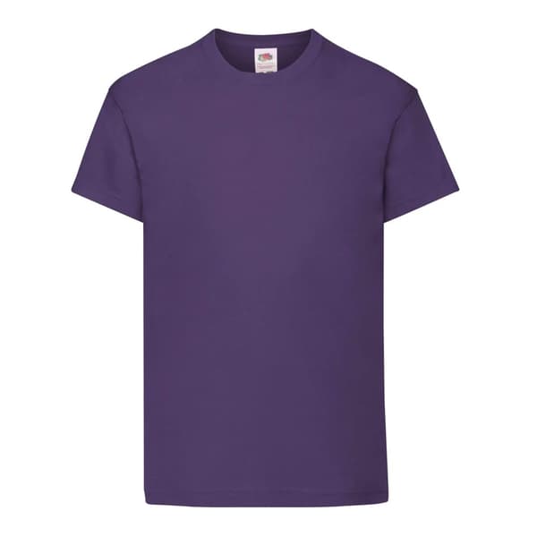 Fruit of the Loom Barn/Kids Original T-shirt i bomull Purple 5-6 Years