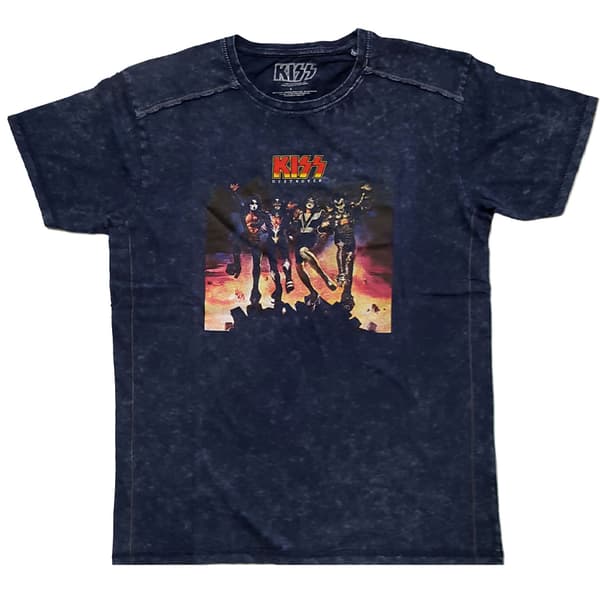 Kiss Unisex T-shirt til voksne med Destroyer