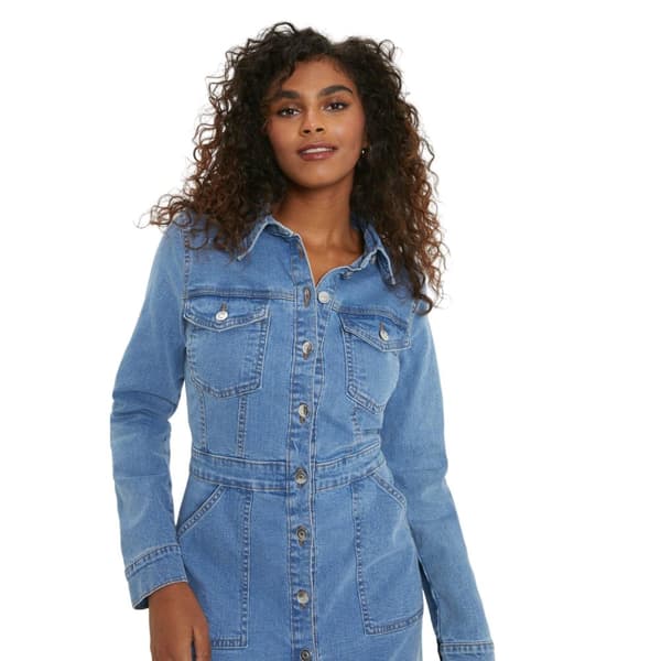 Dorothy Perkins Womens/Ladies Denim Long-Sleeved Shirt Dress