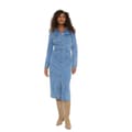 Miniatyrbillede 1 af 3: Dorothy Perkins Womens/Ladies Denim Long-Sleeved Shirt Dress