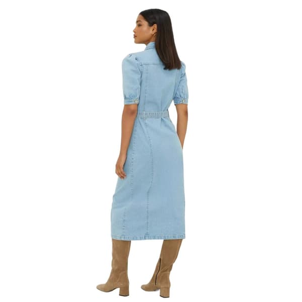 Dorothy Perkins Dam/dam Denim Bälte Midi Skjortklänning