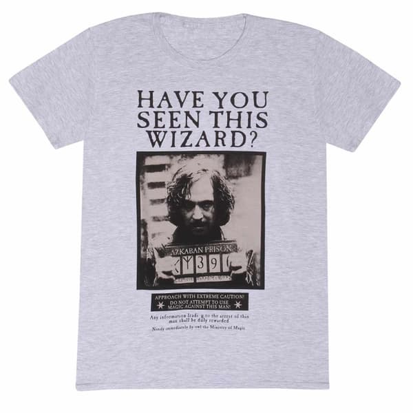 Harry Potter Unisex Adult Sirius Black Wanted Poster T-Shirt