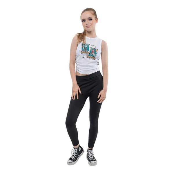 Nightmare Before Christmas Womens/Ladies Star Crossed Lovers Ruched Side Crop Top