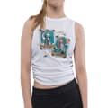 Miniatyrbilde 1 av 4: Nightmare Before Christmas Womens/Ladies Star Crossed Lovers Ruched Side Crop Top