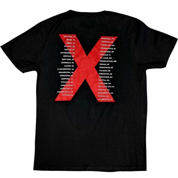 INXS Unisex Adult US Tour Back Print T-Shirt