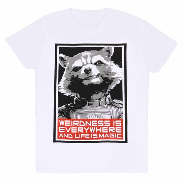 Guardians Of The Galaxy Unisex Adult Rocket Raccoon T-Shirt