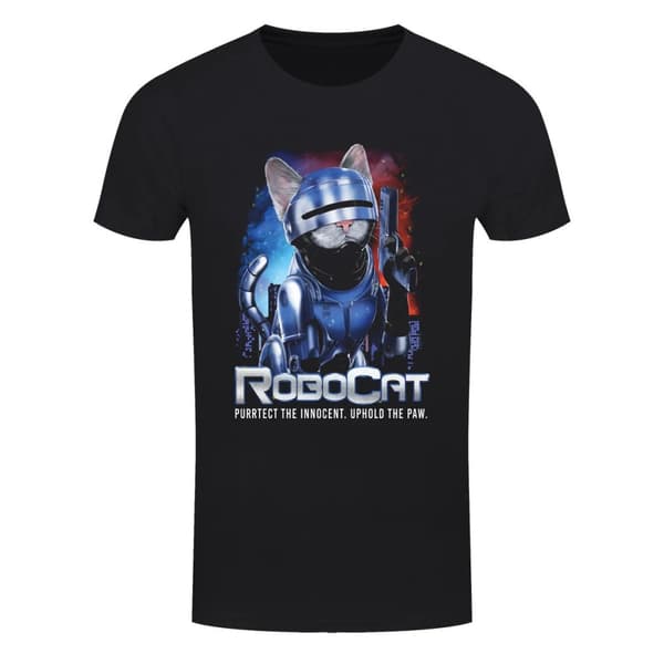 Horror Cats Mens Robocat T-Shirt