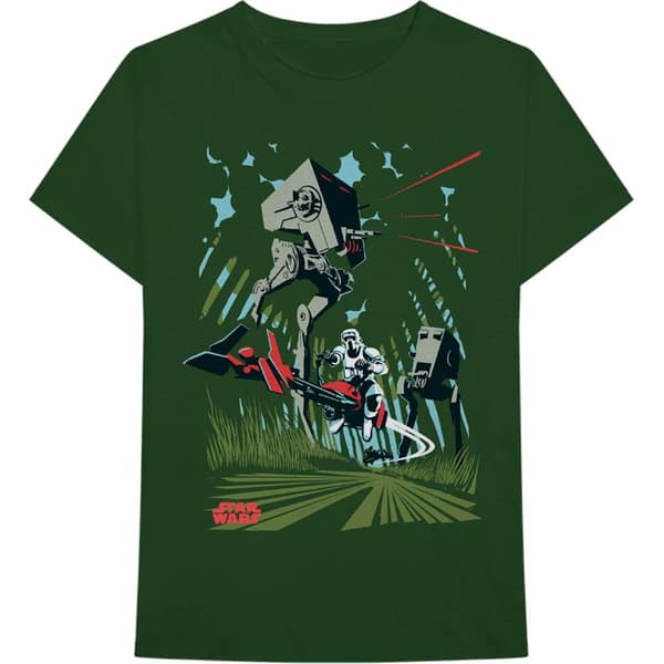 Star Wars Unisex vuxen Archetype AT-ST T-shirt Green XL