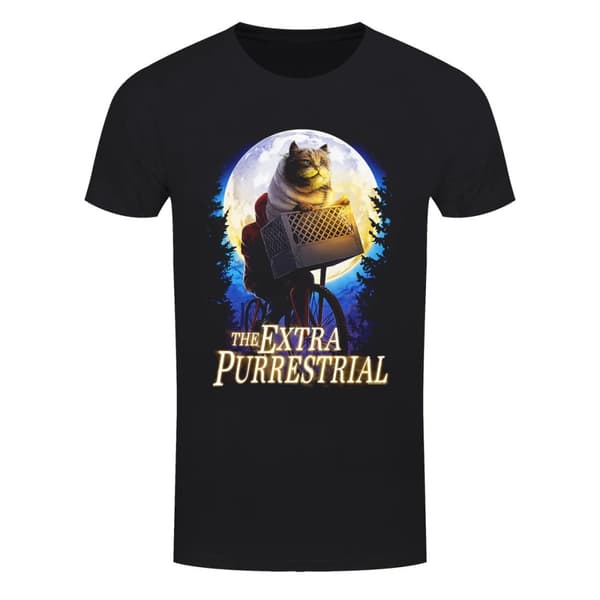 Horror Cats Mens The Extra Purrestrial T-Shirt