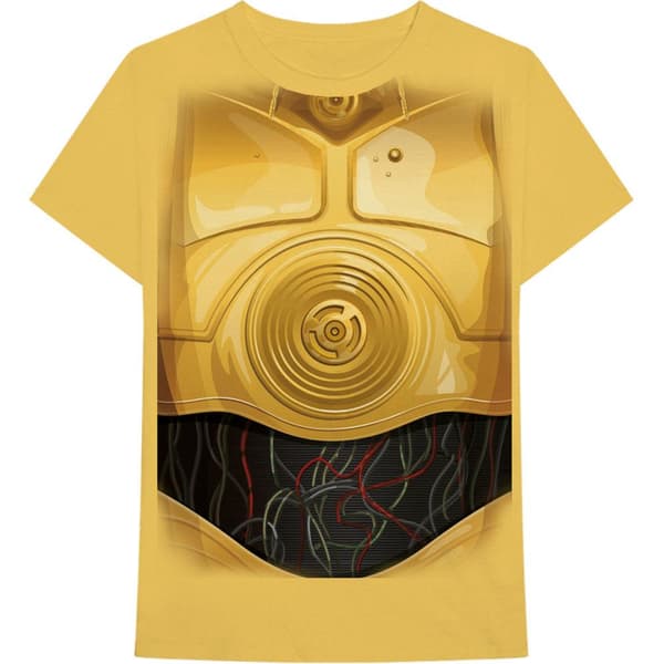 Star Wars Unisex vuxen C-3PO bröst t-shirt