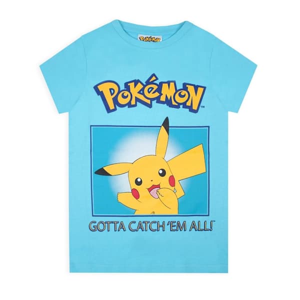 Pokemon Pikachu T-Shirt - pojkar måste fånga dem alla!