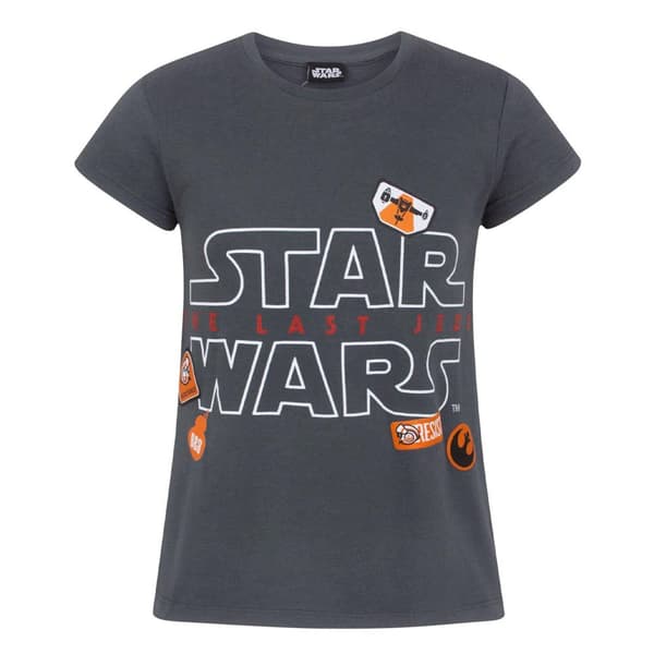 Star Wars: The Last Jedi Badge T-shirt för flickor