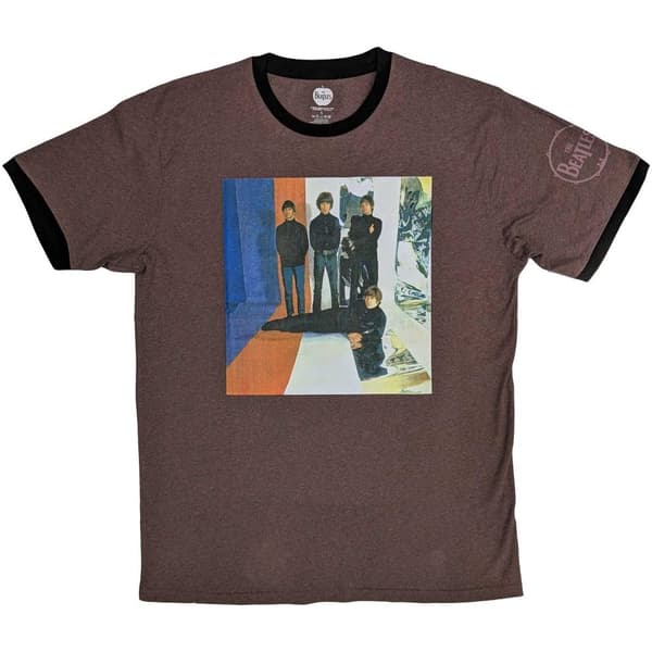 The Beatles Unisex T-shirt med rand för vuxna
