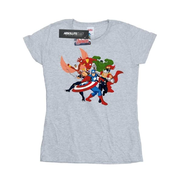 Marvel Dam/kvinnor Avengers Assemble Comic Team - T-shirt i bomull