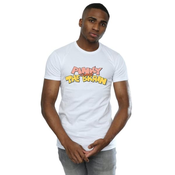 Animaniacs Mens Pinky And The Brain Logo T-Shirt