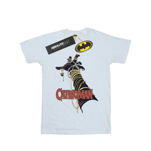 DC Comics Dam/kvinnor Batman Catwoman Friday Boyfriend T-shirt i bomull