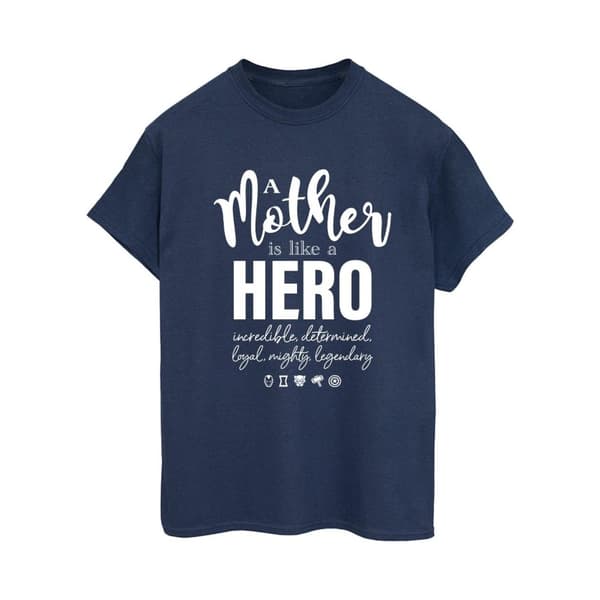 Marvel Dam/kvinnor Avengers Mother Hero Boyfriend T-shirt i bomull